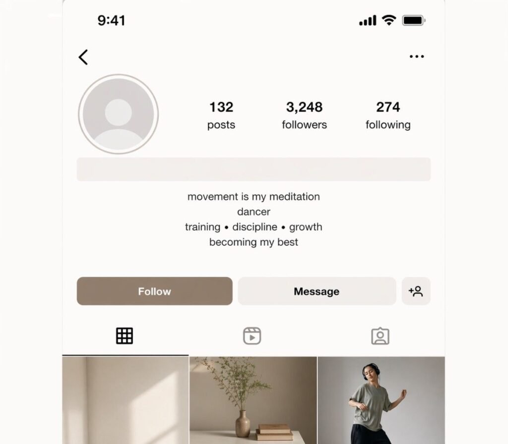 Instagram Bio Centering